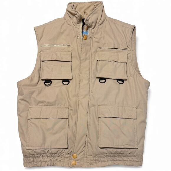 Stag Hill Utility Vest Tan Multi Pocket Outdoor Workwear Men’s Medium - Picture 2 of 9